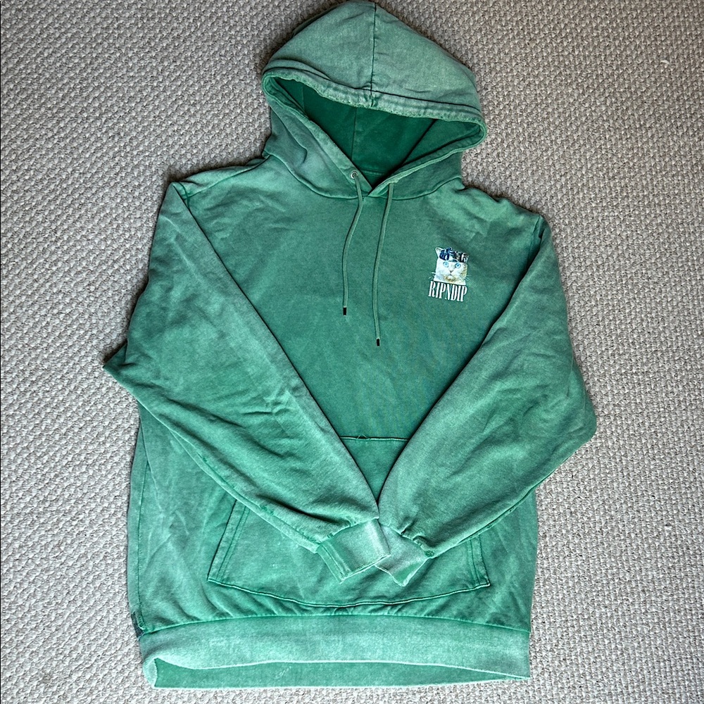 Ripndip Green Hoodie Cat Graphics